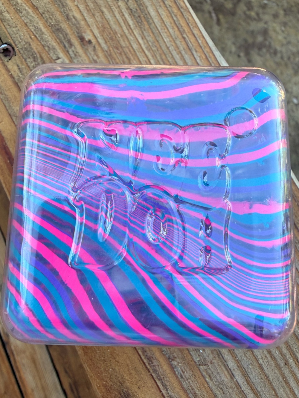 NeeDoh Nice Berg Swirl Solid Squish Pink Blue Purple - Picture 4 of 5